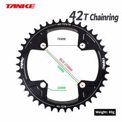 TC995 104 BCD Narrow-Wide Round Chainring, 32T–44T