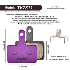 Hydraulic Disc Brake Pads, Resin or Metallic Compound