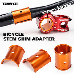 TANKE alloy handlebar shim that adapts a 31.8 mm bar to a 35 mm stem clamp