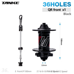 TH31 32H or 36H MTB Disc Hubs, 6-Pawl 72-Point Engagement