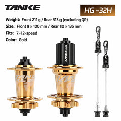 TH390 6-Pawl MTB Hub, 120-Point Engagement, 32H or 36H