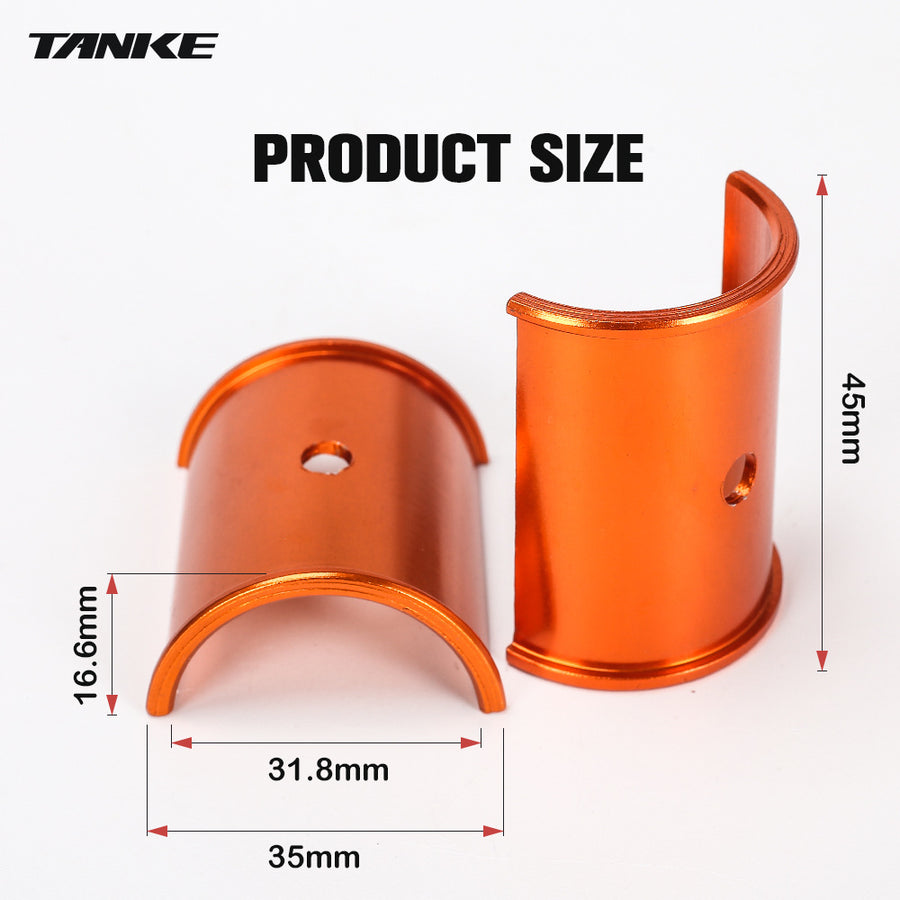 Handlebar Shim Pair, 31.8 mm Bar to 35 mm Stem