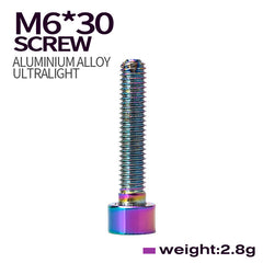 M6 x 30 mm Oil Slick Headset or Stem Bolt