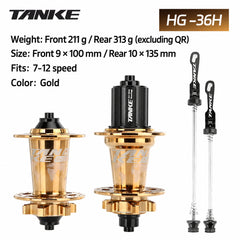 TH390 6-Pawl MTB Hub, 120-Point Engagement, 32H or 36H