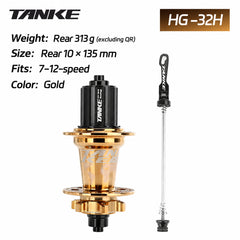 TH390 6-Pawl MTB Hub, 120-Point Engagement, 32H or 36H