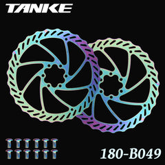 TANKE 180 mm oil slick stainless steel disc brake rotor with mounting bolts