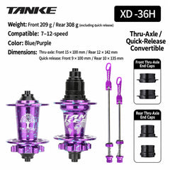 TH390 Camo 6-Bolt Disc Hubs with HG, MS or XD Freehub