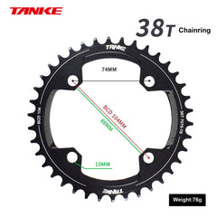 TC995 104 BCD Narrow-Wide Round Chainring, 32T–44T