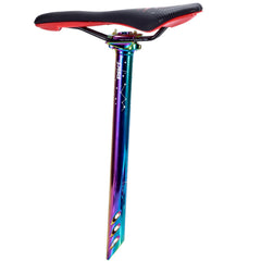 TANKE oil slick alloy seatpost and matching seatpost clamp
