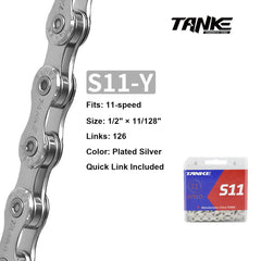 Bicycle Chain, 8/9/10/11/12-Speed, Oil Slick Options