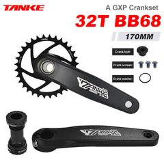 FC7000 GXP Hollow-Forged MTB Crankset, 170 mm, 32T–38T