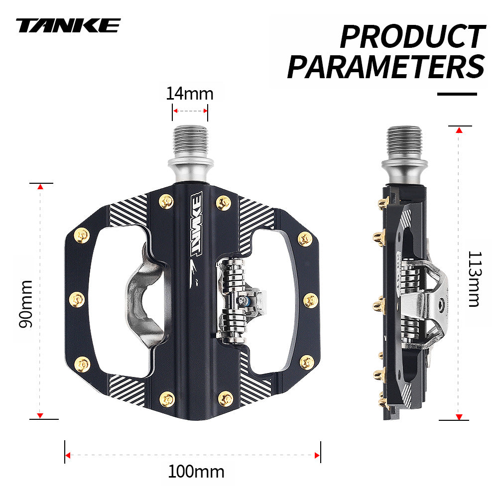 TP-65 CNC Alloy SPD-Compatible MTB Pedals