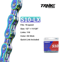 Bicycle Chain, 8/9/10/11/12-Speed, Oil Slick Options