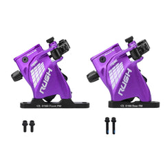 TANKE RUSH flat mount cable actuated hydraulic brake caliper in black, red and purple