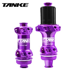 TANKE TH525 road hub with Center Lock disc mount in black, red and purple