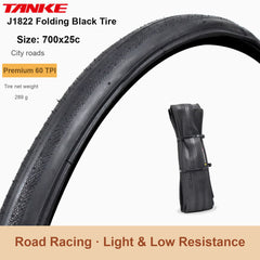 Folding-Bead Bike Tire, 20–29 in and 700c