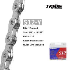 Bicycle Chain, 8/9/10/11/12-Speed, Oil Slick Options