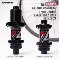 CNC Road Hub, 4-Bearing 72-Point Engagement, Disc or Rim Brake