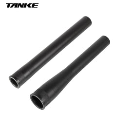 Aluminium fork steerer tube shown in straight and tapered versions