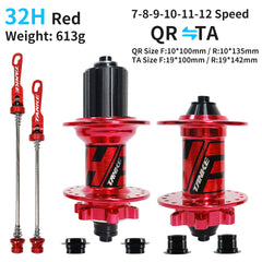 TH31 32H or 36H MTB Disc Hubs, 6-Pawl 72-Point Engagement