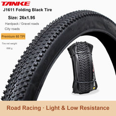 Folding-Bead Bike Tire, 20–29 in and 700c