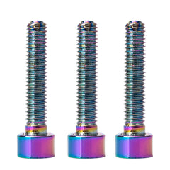 TANKE M6 x 30 mm Oil Slick alloy headset and stem bolt on a white background