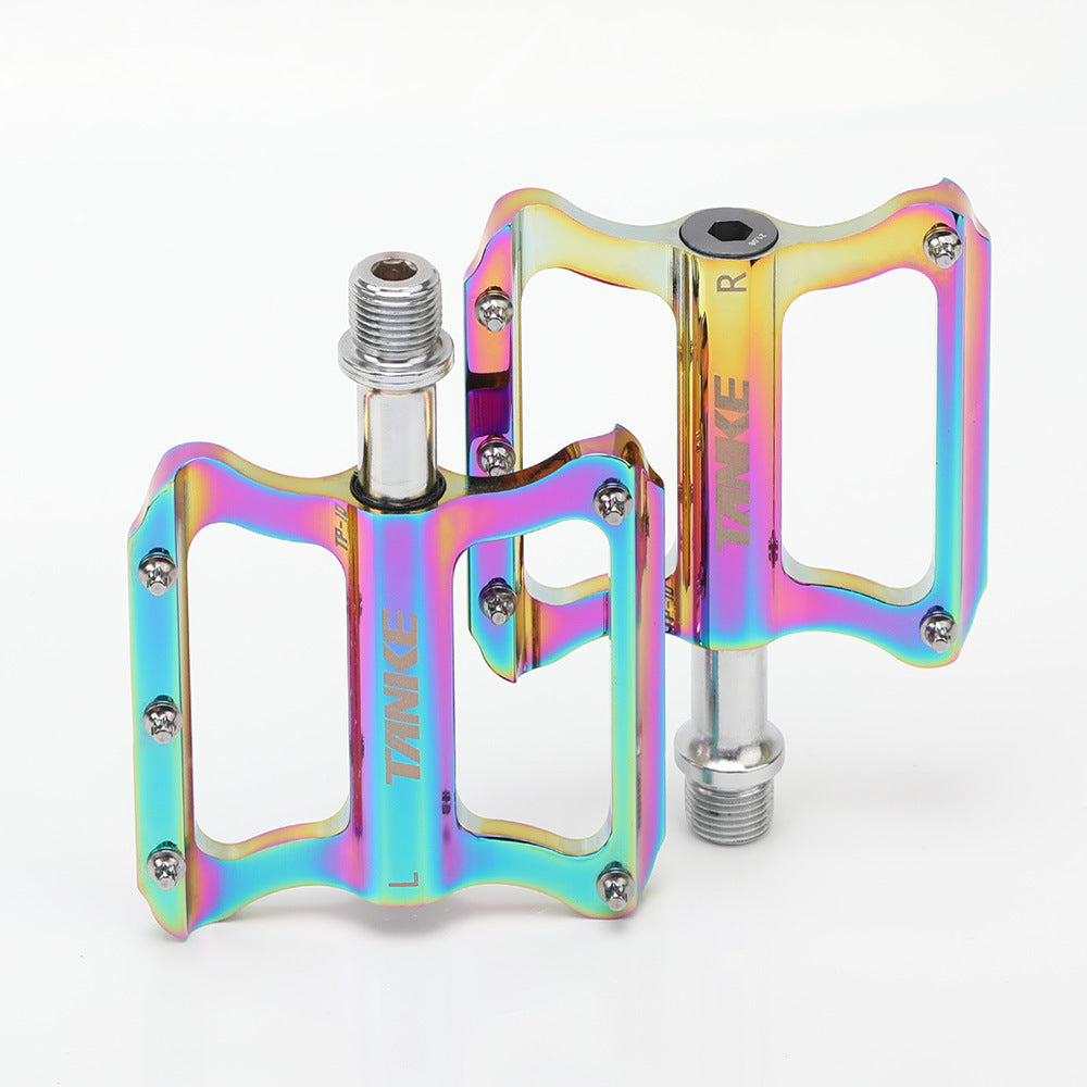 TP10 Aluminum Road Bike Pedals, Oil Slick Finish