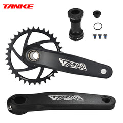 TANKE FC7000 hollow-forged alloy GXP mountain bike crankset with direct-mount chainring