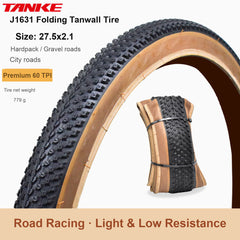 Folding-Bead Bike Tire, 20–29 in and 700c