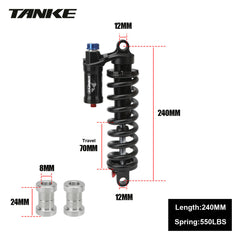 Coil MTB Rear Shock, 190–265 mm