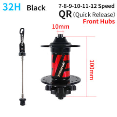 TH31 32H or 36H MTB Disc Hubs, 6-Pawl 72-Point Engagement