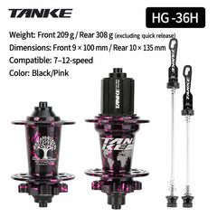 TH390 Camo 6-Bolt Disc Hubs with HG, MS or XD Freehub