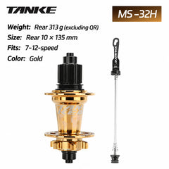 TH390 6-Pawl MTB Hub, 120-Point Engagement, 32H or 36H