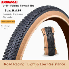 Folding-Bead Bike Tire, 20–29 in and 700c