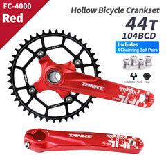 Hollow-Forged Single-Chainring Crankset with Bottom Bracket Options