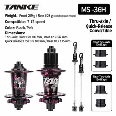 TH390 Camo 6-Bolt Disc Hubs with HG, MS or XD Freehub