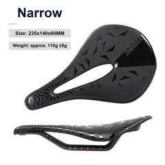 CU-20 Carbon Fiber Bike Saddle, 110 g, Hollow Shell