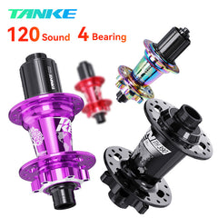 TANKE TH390 mountain bike hub in red, black, purple, pink and oil slick, 28, 32 and 36 hole