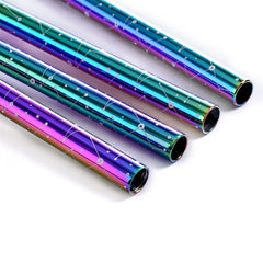 PROHONSUN Oil Slick aluminium handlebar shown as riser, flat and drop shapes