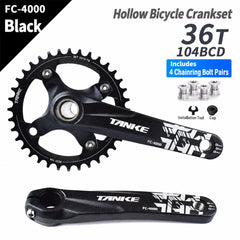 Hollow-Forged Single-Chainring Crankset with Bottom Bracket Options