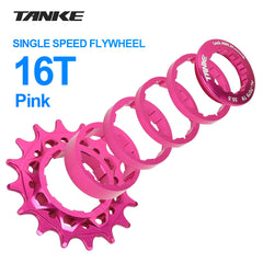 TANKE single-speed chain tensioner and freewheel in red, black, blue, purple, silver and rose pink