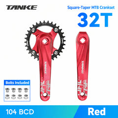 FC430 Square-Taper Crank Arms with Optional 104 BCD Narrow-Wide Ring