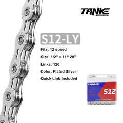 Bicycle Chain, 8/9/10/11/12-Speed, Oil Slick Options