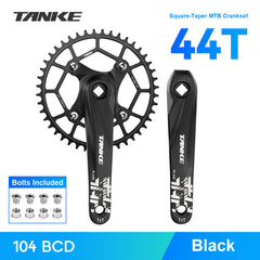 FC430 Square-Taper Crank Arms with Optional 104 BCD Narrow-Wide Ring