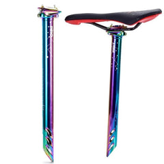 TANKE oil slick alloy seatpost and matching seatpost clamp