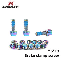 TANKE titanium-plated Oil Slick hex stem bolts in M5 and M6 sizes