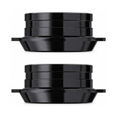 TANKE aluminium hub end caps for quick-release and thru-axle hubs in front and rear pairs