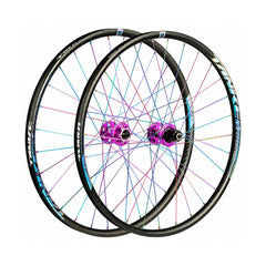 TANKE mountain bike wheelset in black, red, purple and Oil Slick for 26, 27.5 and 29 inch