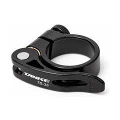 TANKE TS30 and TS31 quick release seatpost clamps in oil slick and black