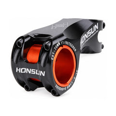 HONSUN CNC alloy stem in lake blue, black, oil slick and red with 31.8 mm bar clamp
